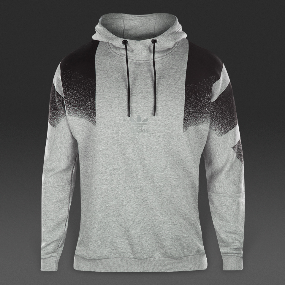 Adidas Originals Training Hoody Medium Grey Heather / Black for Men